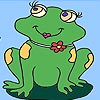 Happy frog  coloring